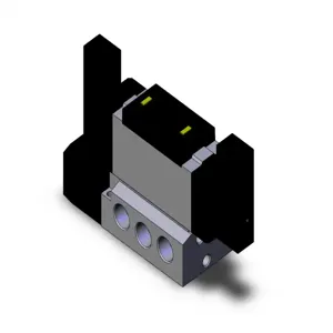 SMC VALVES VFS5400-5FZ-04T Solenoid Valve, 1/2 Base Mount Size | AN7BQZ