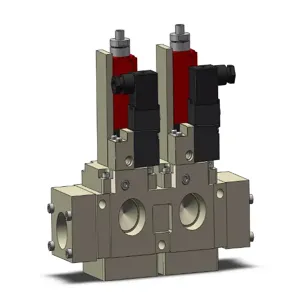 SMC VALVES VG342R-5DZ-10N-S1-X87 Solenoid Valve, 3 Port Size | AN9VWY