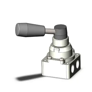 SMC VALVES VH202-N02-R Hand Valve, 1/4 Port Size | AM9RQV