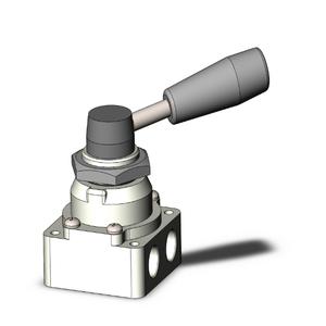 SMC VALVES VH212-F02 Handventil, 1/4 Anschlussgröße | AM2JHT