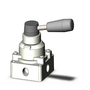 SMC VALVES VH300-02 Hand Valve, 1/4 Inch Size, Body Port | AL3ZHD