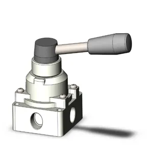 SMC VALVES VH300-N03-L Hand Valve, 3/8 Port Size | AP2MPF