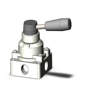 SMC VALVES VH301-03 Hand Valve, 3/8 Inch Size Body Port | AL3ZHH