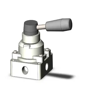 SMC VALVES VH301-N02 Hand Valve, 1/4 Inch Size, Body Port | AL3ZHJ