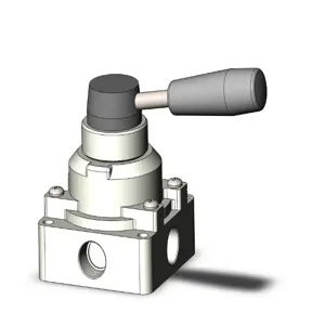 SMC VALVES VH301-N03 Hand Valve, 3/8 Inch Size, Body Port | AL3ZHK