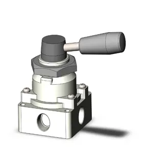 SMC VALVES VH311-N03 Hand Valve, 3/8 Inch Size, Body Port | AL3ZHR