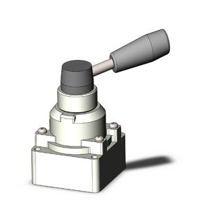 SMC VALVES VH322-N02 Handventil, 3/8 Anschlussgröße | AM9EBD
