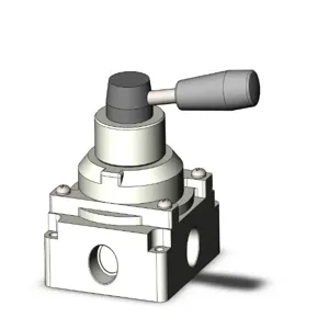 SMC VALVES VH401-04 Hand Valve, 1/2 Inch Size, Body Port | AL3ZJR