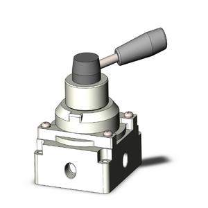 SMC VALVES VH402-N02 Handventil, 1/2 Anschlussgröße | AM7LCQ