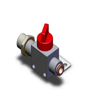 SMC VALVES VHK2-02S-06FRL Finger Valve, Built In Fitting, 1/4 | AM4ECX