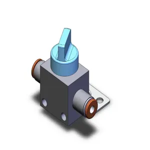 SMC VALVES VHK2-04F-04FL Finger Valve, 1/4 Inch Size Built In Fitting | AL3ZKQ