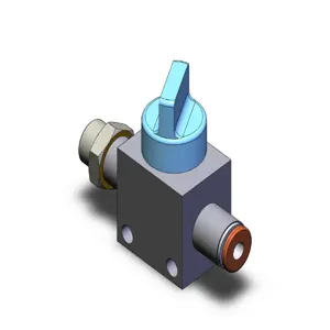 SMC VALVES VHK2-07F-07FRL-X205 Finger Valve, Built In Fitting, 1/4 | AM9RTA