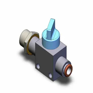 SMC VALVES VHK3-02S-06F Finger Valve, Built In Fitting, 1/4 | AN7NLC