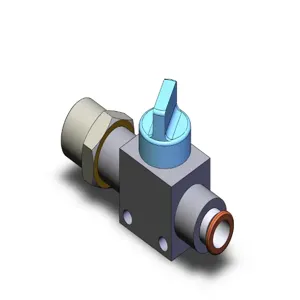 SMC VALVES VHK3-03S-08F Finger Valve, Built In Fitting, 1/4 | AM9RTE