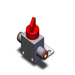 SMC VALVES VHK3-04F-04FRL Finger Valve, Built In Fitting, 1/4 | AM9RTF