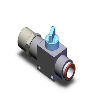 SMC VALVES VHK3-04S-12F Fingerventil, eingebauter Anschluss, 1/4 | AM9RTG