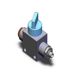 SMC VALVES VHK3-06F-M5 Finger Valve, Built In Fitting, 1/4 | AN2QWV