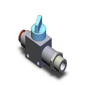 SMC VALVES VHK3-08F-02S Finger Valve, 1/4 Inch Size Built In Fitting | AL3ZLV