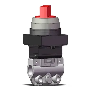 SMC VALVES VM120-01-34RA Mechanical Valve, 1/8 Port Size | AP2UHE