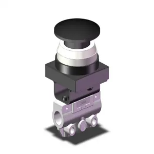 SMC VALVES VM130-01-30BA Mechanical Valve, 1/8 Port Size | AN8GRL