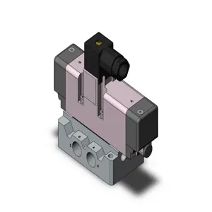 SMC VALVES VQ7-6-FPG-D-3NA03 Solenoid Valve, 3/8 Base Mount Size | AM4EDH