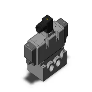 SMC VALVES VQ7-8-FPG-D-3NRA04 Solenoid Valve, 1/2 Base Mount Size | AN7XJU