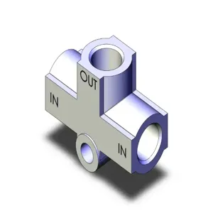 SMC VALVES VR1210-N01 Shuttle Valve, 1/8 Port Size | AM7FXK