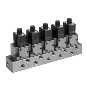 SMC VALVES VV317-02-023-02 Valve Manifold, 3 Port Size, 2 Station | AL4BRF