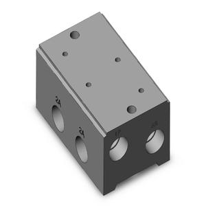 SMC VALVES VV3P5-41-021-03 Verteilerblock, 3/8 Anschlussgröße | AM9HGU