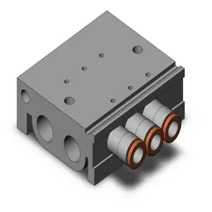 SMC VALVES VV3QZ15-03N7TC Valve Manifold, 3 Inch Port Size | AL4BVH