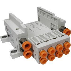 SMC VALVES VV5Q05-04N3C-S Ventilverteiler, 4/5 Zoll Anschlussgröße | AL4CAX