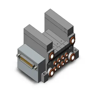 SMC VALVES VV5Q11-04C4FS0 Manifold Assembly, 4 Station | AL4CBG