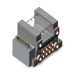 SMC VALVES VV5Q11-04C6FU0-N Manifold Assembly, 4 Station | AL4CBL