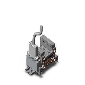 SMC VALVES VV5Q11-04N3FU3-DR Ventilverteiler, 4/5 Zoll Anschlussgröße | AL9AAV