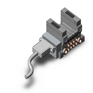 SMC VALVES VV5Q11-04N7FS1-S Valve Manifold, 4/5 Inch Port Size | AM4ELA