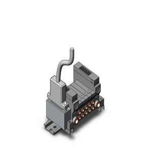 SMC VALVES VV5Q11-05C4FU2-DS Ventilverteiler, 4/5 Zoll Anschlussgröße | AL4CBY
