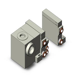 SMC VALVES VV5Q11-05C6TN Ventilverteiler, 4/5 Zoll Anschlussgröße | AL4CCA