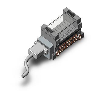 SMC VALVES VV5Q11-08C4FS1-NS Valve Manifold, 4/5 Inch Port Size | AP2DBA