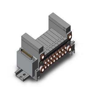 SMC VALVES VV5Q11-08N7FU0-D Ventilverteiler, 4/5 Zoll Anschlussgröße | AL4CDA