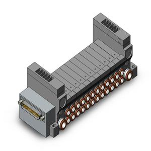 SMC VALVES VV5Q11-12N7FS0-S Verteilerbaugruppe, 4/5 Anschlussgröße | AL4CEA