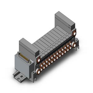SMC VALVES VV5Q11-12N7FU0-D Ventilverteiler, 4/5 Zoll Anschlussgröße | AL4CEB