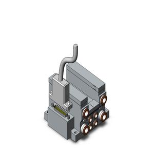 SMC VALVES VV5Q21-02N7FU2 Ventilverteiler, 4/5 Zoll Anschlussgröße | AM9TLP