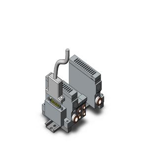 SMC VALVES VV5Q21-04C6FU3-DS Ventilverteiler, 4/5 Zoll Anschlussgröße | AN4GLJ