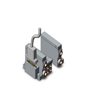 SMC VALVES VV5Q21-04N7FU3 Ventilverteiler, 4/5 Zoll Anschlussgröße | AL4CEV
