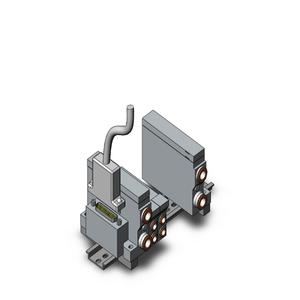 SMC VALVES VV5Q21-05N7FU3-D Valve Manifold, 4/5 Inch Port Size | AM9TLW