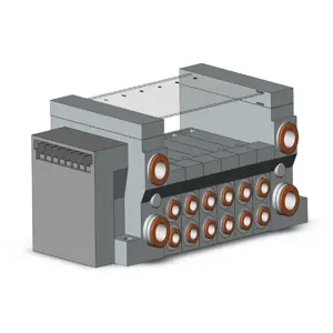 SMC VALVES VV5Q21-06C6SV-N Valve Manifold, 4/5 Inch Port Size | AN3ANF