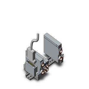 SMC VALVES VV5Q21-06C8FU3-D Ventilverteiler, 4/5 Zoll Anschlussgröße | AP2ZXB