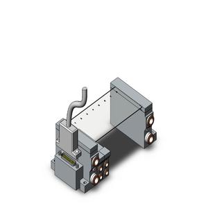 SMC VALVES VV5Q21-08C6FU3-N Ventilverteiler, 4/5 Zoll Anschlussgröße | AL4CFQ