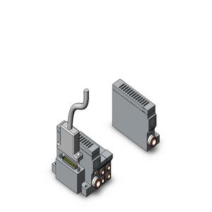 SMC VALVES VV5Q21-08C6FU3-S Verteilerbaugruppe, 8 Stationen | AL4CFR