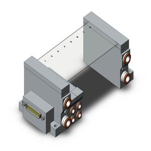 SMC VALVES VV5Q21-08N7FS0-N Ventilverteiler, 4/5 Zoll Anschlussgröße | AN7PZU